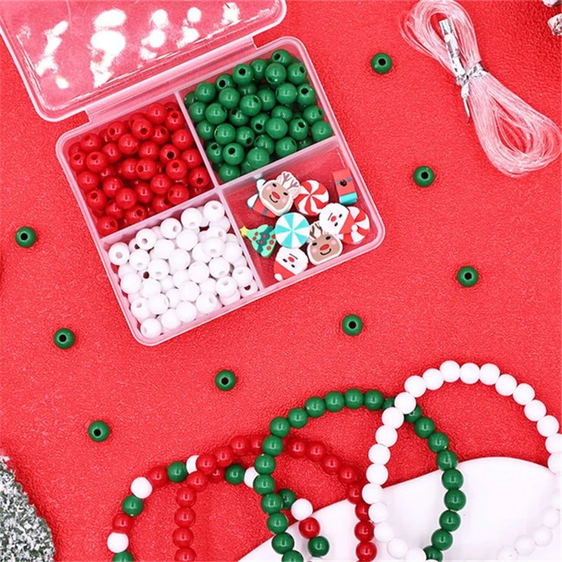 1 Set Multi-Size ABS Pearl Bead And Polymer Clay Beads For DIY Crafts Merry Christmas Gift Sewing Decor