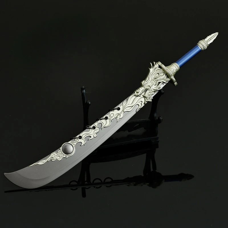 22 سنتيمتر Cangyuan مخطط لعبة الأسلحة الطرفية نموذج: تشانغ كاذبة معركة سكين الحرفية العنصر لعبة كاتانا تحصيل الحلي الصبي هدية