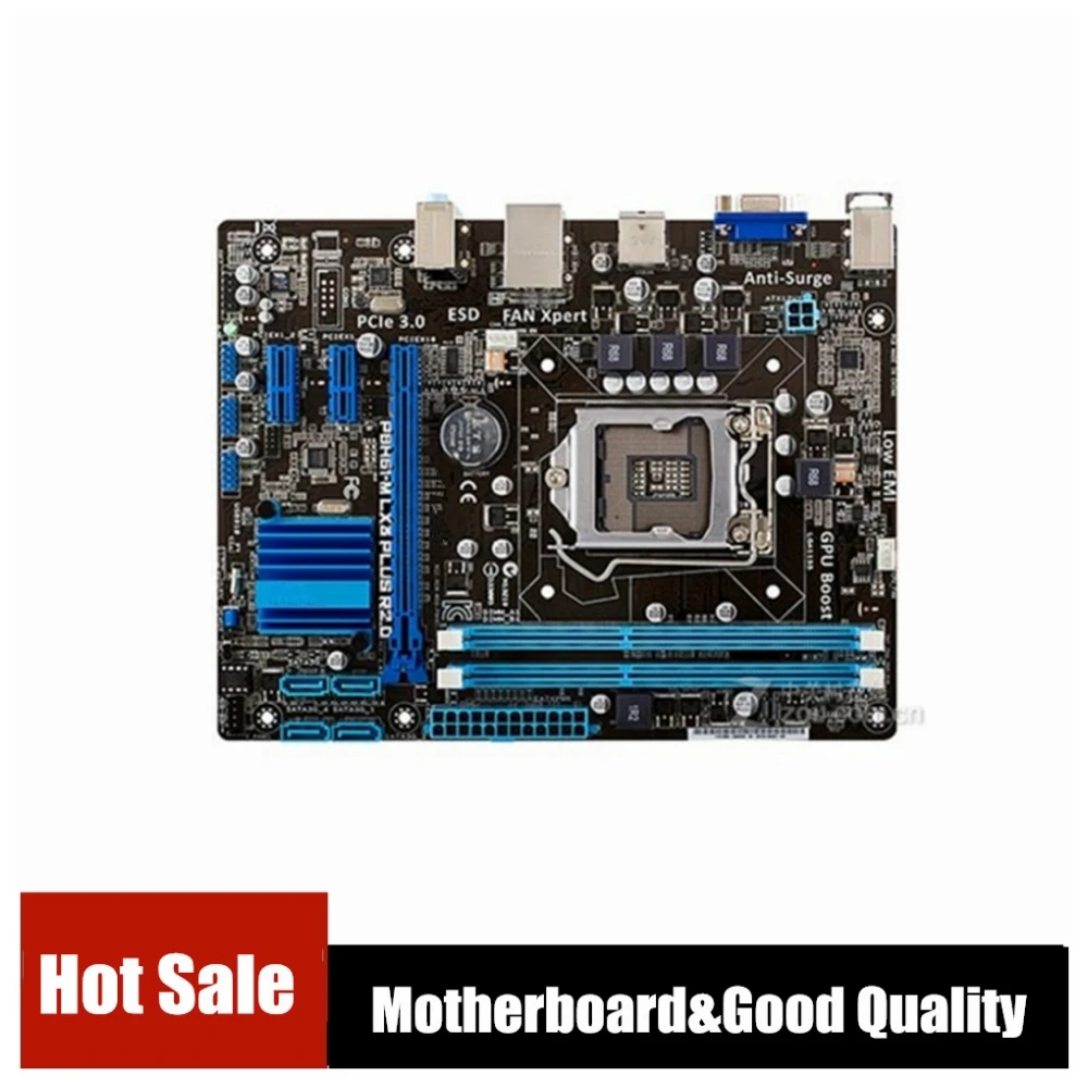 For P8H61-M LX3 PLUS R2.0 Desktop Motherboard H61 Socket LGA 1155 i3 i5 i7 DDR3 16G uATX UEFI BIOS Mainboard