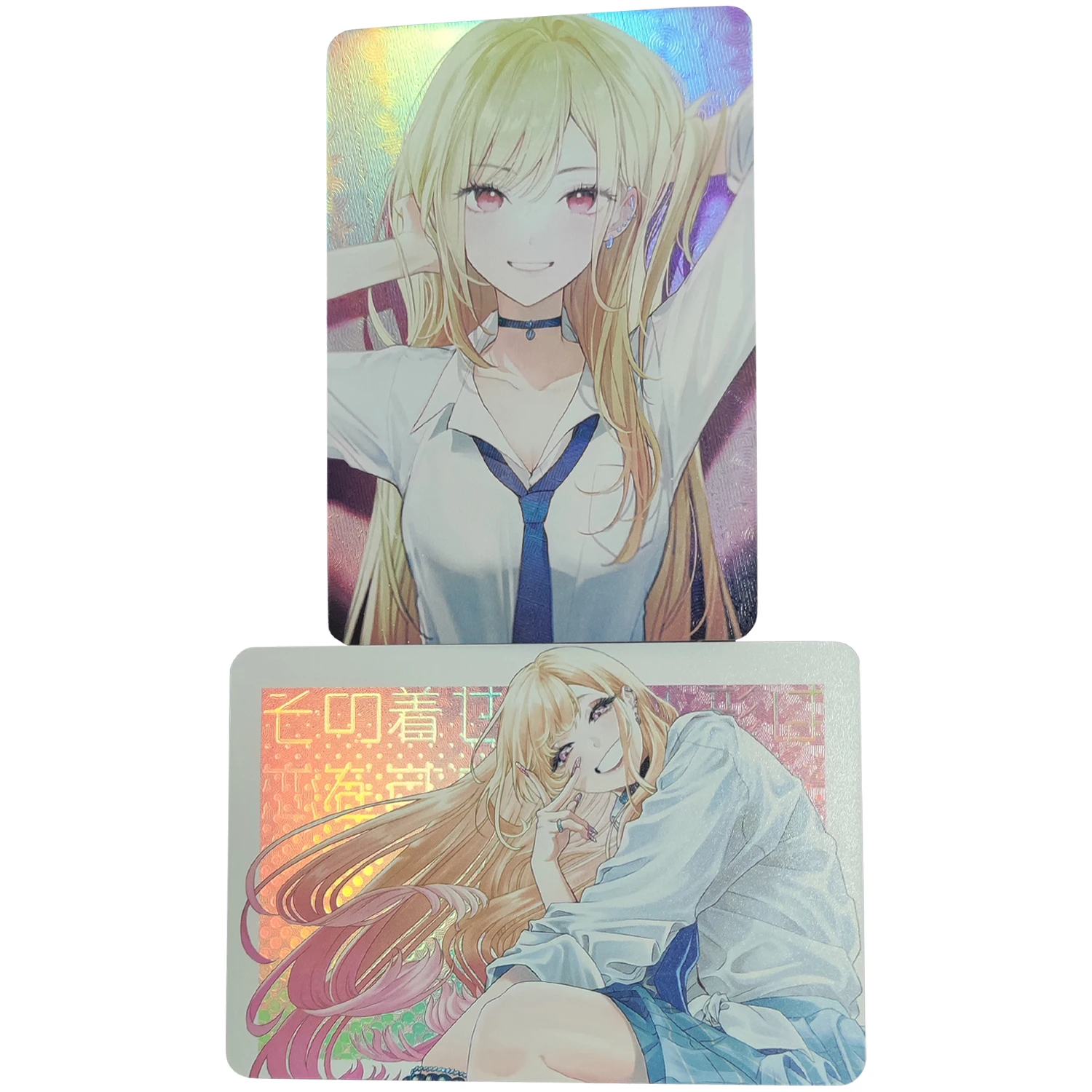 

2Pcs/set Kitagawa Marin Flash Card My Dress-Up Darling Classic Game Anime Collection Cards Diy Gift Toys