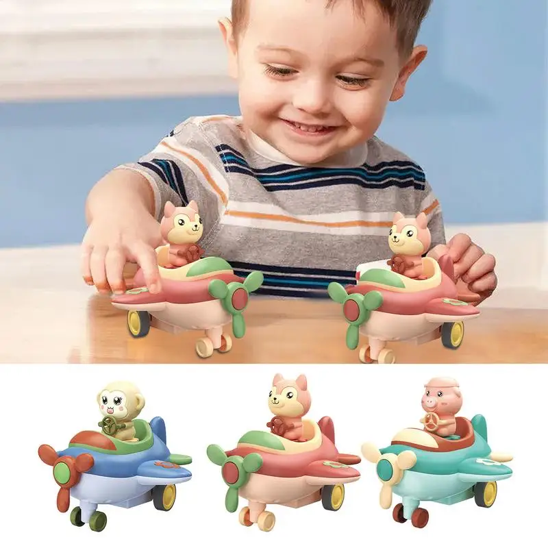 

Animal Car For Kids Friction Powered Car Toys Press To Slide Fine Motor Skills Goodie Bag Fillers Car Parent-Child Interaction