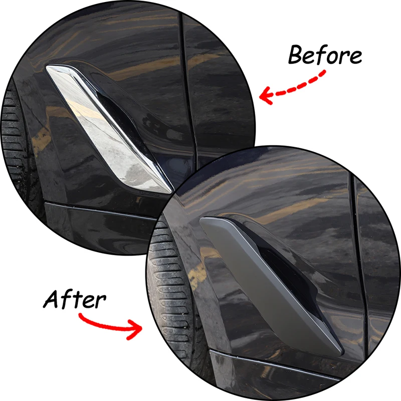 ألياف الكربون سيارة الجبهة الحاجز غطاء منفذ تنفيس الهواء لسيارات BMW G30 G31 G38 5 سلسلة 2017-2023 اكسسوارات التصميم