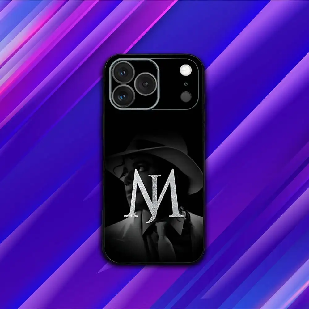 Funda de teléfono M-Michael Singer J-Jackson para iPhone 17,16,15,14,13,12,11,Pro,Max,Plus,X,XS,SE4,E,Mini,funda negra suave
