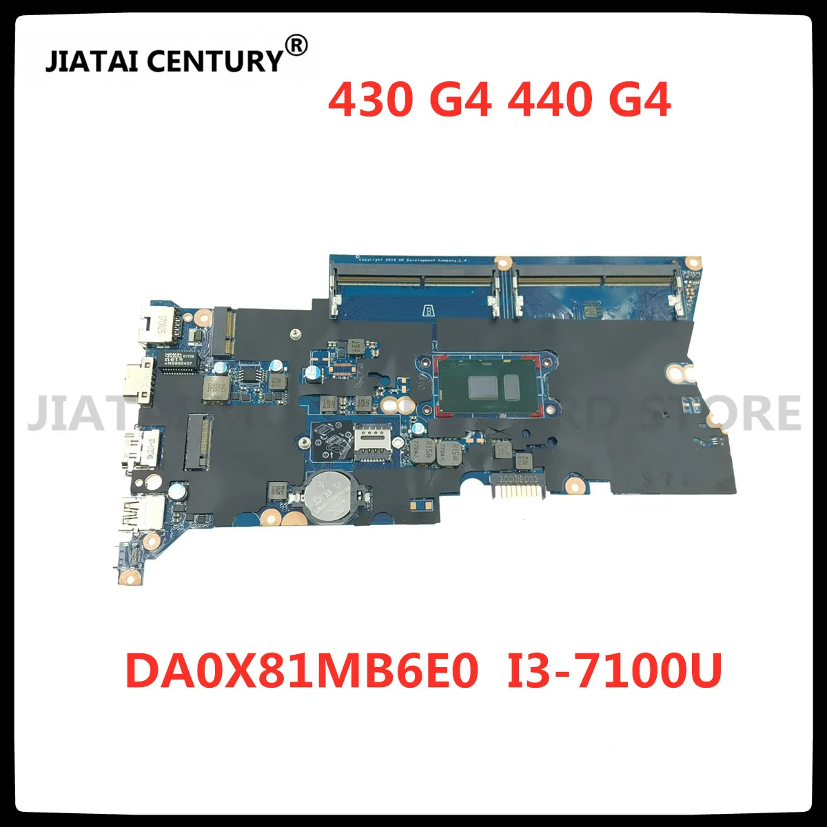 

For HP ProBook 430 440 G4 Notebook Motherboard DA0X81MB6E0 905792-001 905792-601 CPU i3 7100U DDR4 100% Test Work