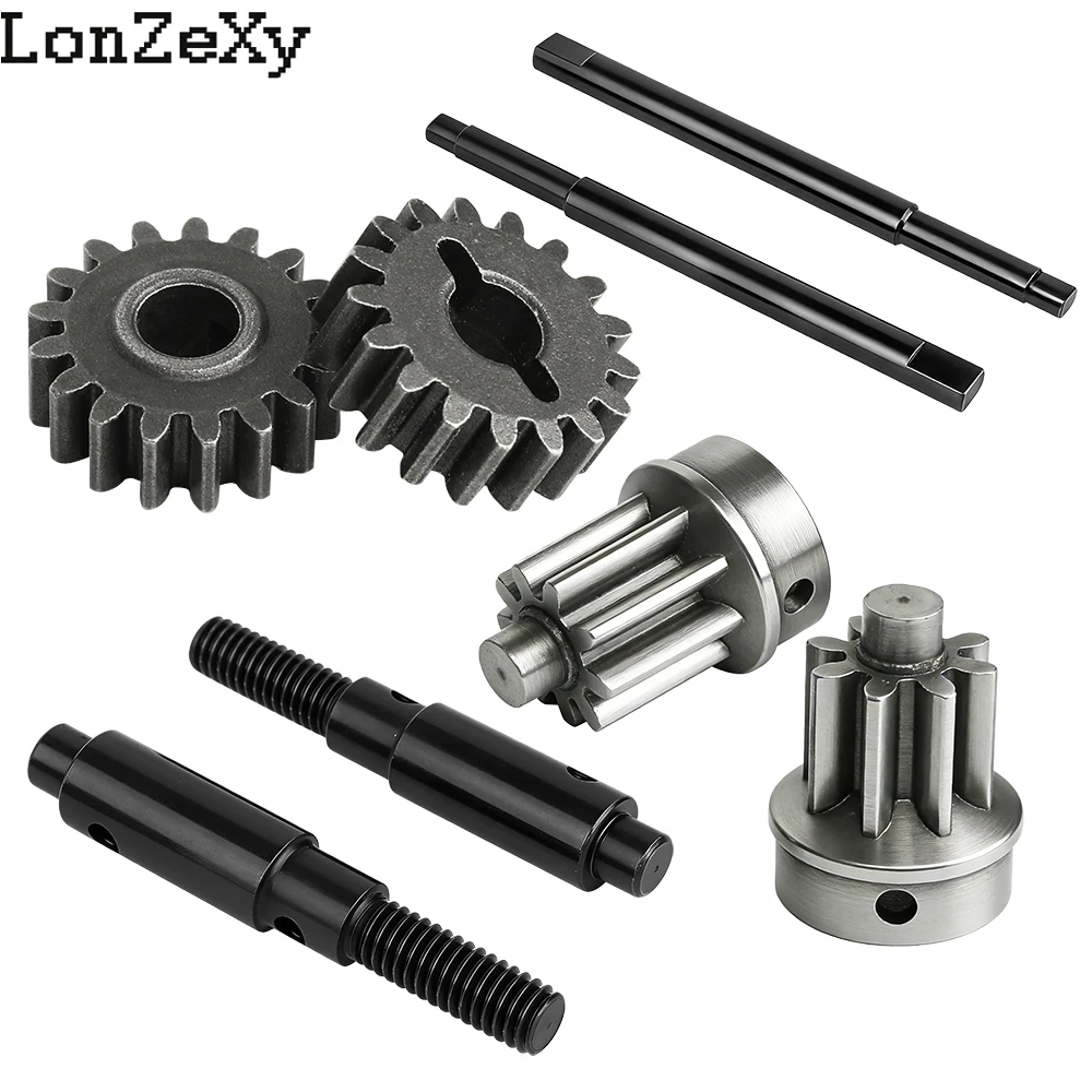 Steel Rear Axle Shafts Outer Shafts Rear Portal Gears for 1/10 Redcat GEN8 RC Crawler Complete Axle Upgrade Replacement Kit