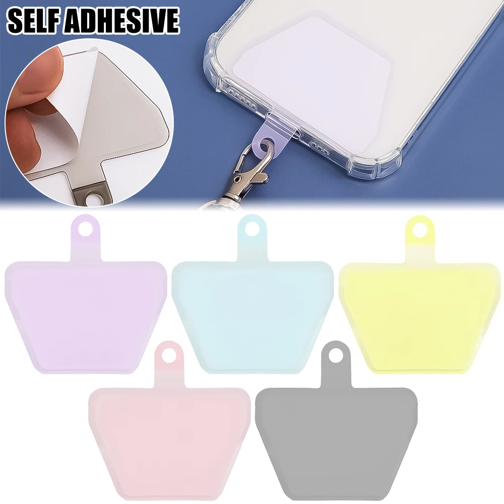 Multifuctional Cell Phone Lanyard Patch Pad for IPhone Ssamsung Xiaomi Most Smartphones Self Adhesive Phone Strap Tether Tab