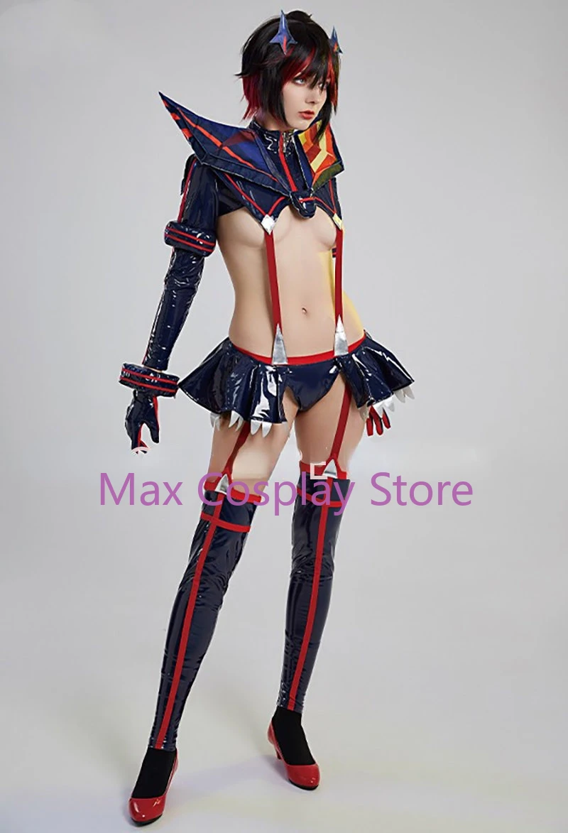 Max Anime Matoi Ryuko Cosplay Costume Halloween School Uniform Navy Sailor Suit Women Sexy Carnival Party Dress SZ