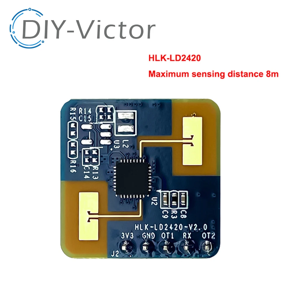 HLK-LD2410 5V Smart Human Presence Sensing Radar Module 24GHz Mini High Sensitivity LD2420 Millimeter Wave Motion Switch Sensor