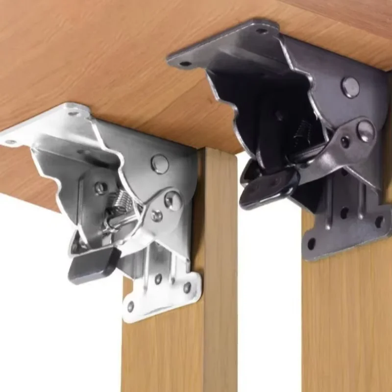 Self-locking Folding Hinges, 0/90/180-Degree Foldable Bracket Extension, Folding Bracket Frame Household Hardware