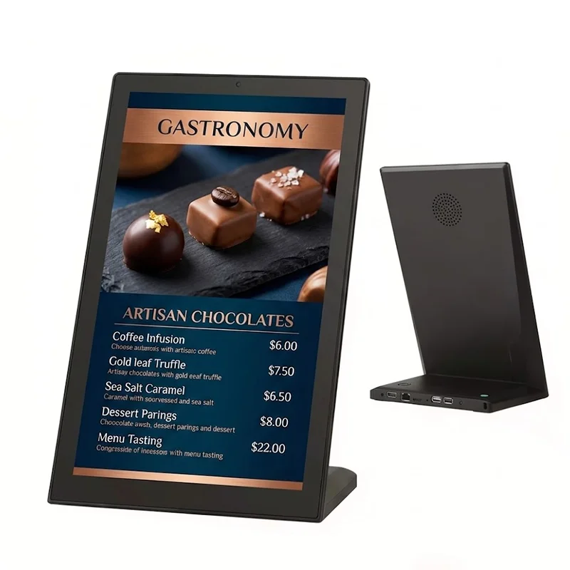 

18.5 21.5 Inch Desktop Capacitive Touch LCD Screen Kiosk Animation For Elevator Use Self Service Ordering Digital Signage