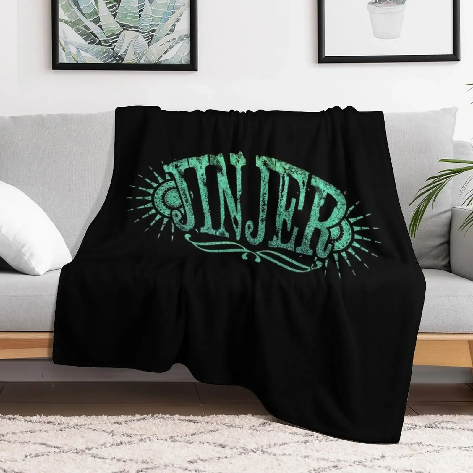 Jinjer band Logo Design Throw Blanket Extra Large Throw Single Blankets