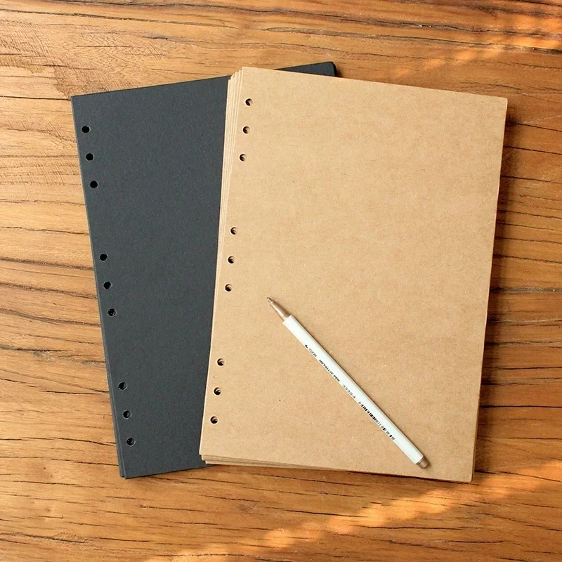 

20pcs/lot A4 A5 A6 Black Kraft Paper DIY Card Making 4/ 6 Holes 350g Craft Paper Thick Paperboard Cardboard