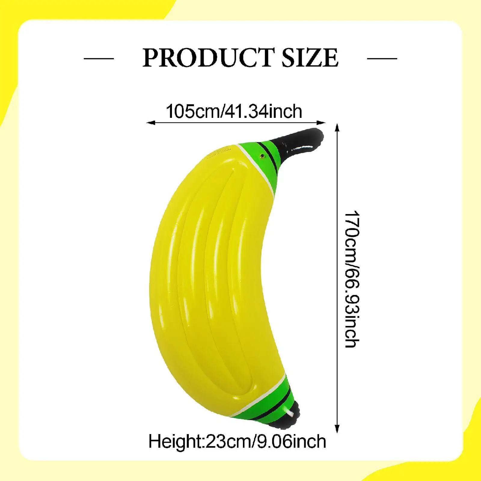 Swimming Pool Fun Banana Float Inflatable Water Hammock Lounger for Adults PVC Raft Summer Vacation Lake Beach Lounger