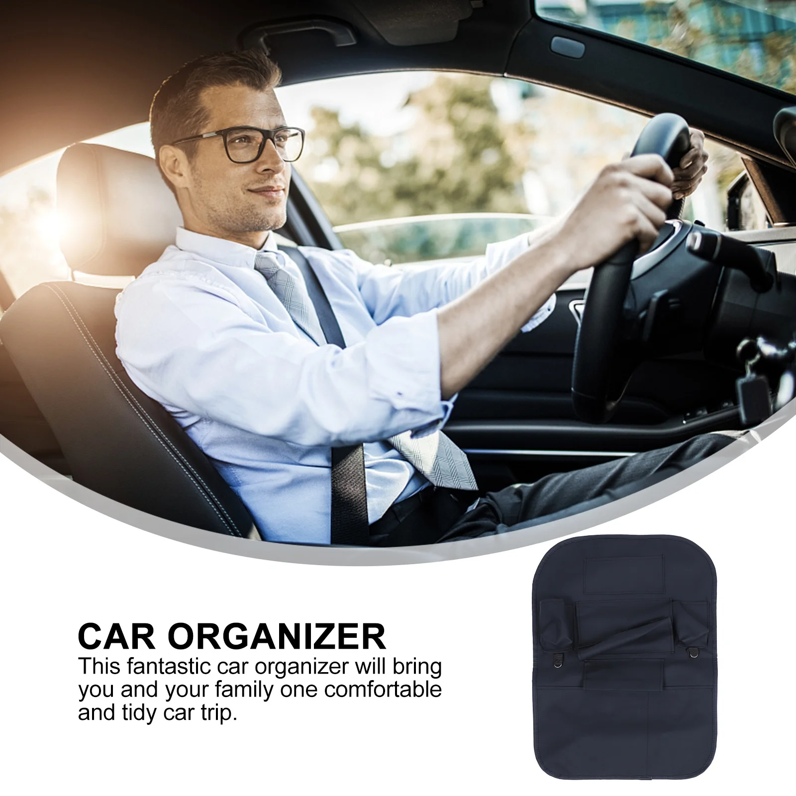 

1Pcs Car Seat Back Pocket Multifunctional Organizer Foldable Dining Table Storage Backseat Protector