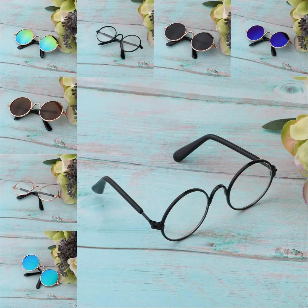 Retro Dolls Eyewear Glasses Metal 1 6 Scale BJD Doll Accessories for Blythe Dolls Outfit Matching and Props