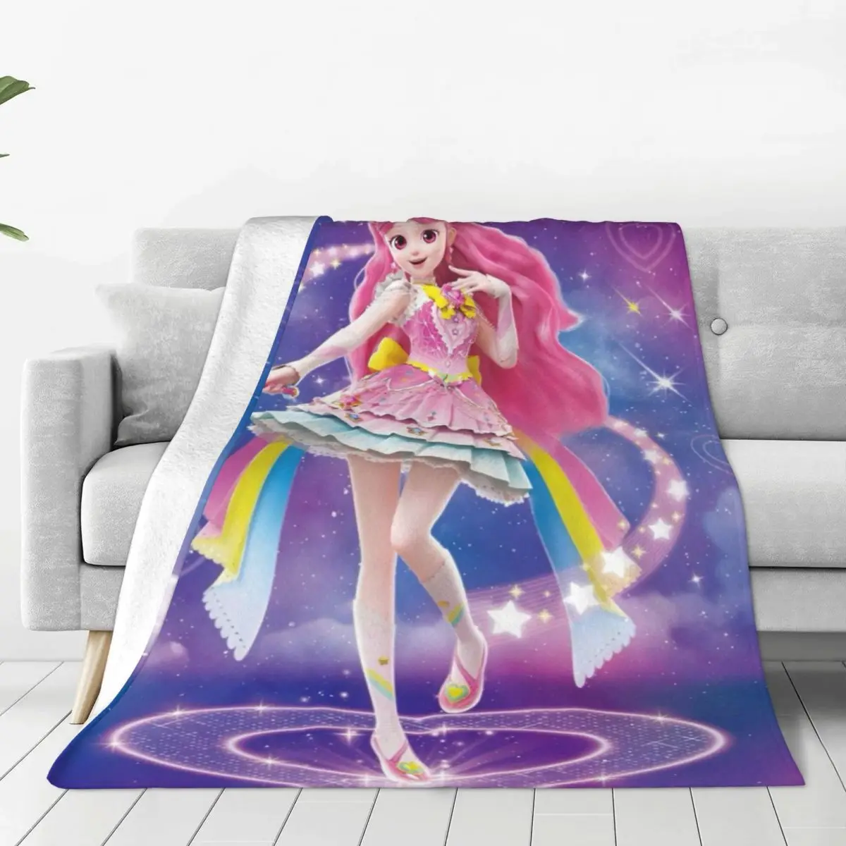 Fluffy Baby Blanket Catch-T-Tiniping Sofa Camp Nap Bedspread Cozy Flannel Blanket Bedroom Decor