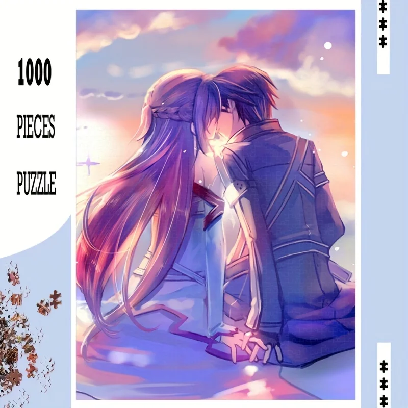 

500/1000 Pieces Jigsaw Puzzle Popular Anime Character Jigsaw Puzzle Educational Toy for Kids Children 's Games Christmas Gift
