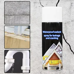 450ml Waterproof Leak Stopping Spray For Leakage And Cracking Weather Resistance Sealant Spray Black