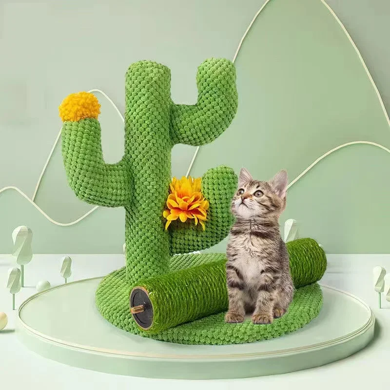 Imagem -05 - Cactus Gato Arranhando Posts com Corda Sisal Gato Scratcher Cactus para Gatos Jovens e Adultos Gato Escalada Quadro Brinquedo