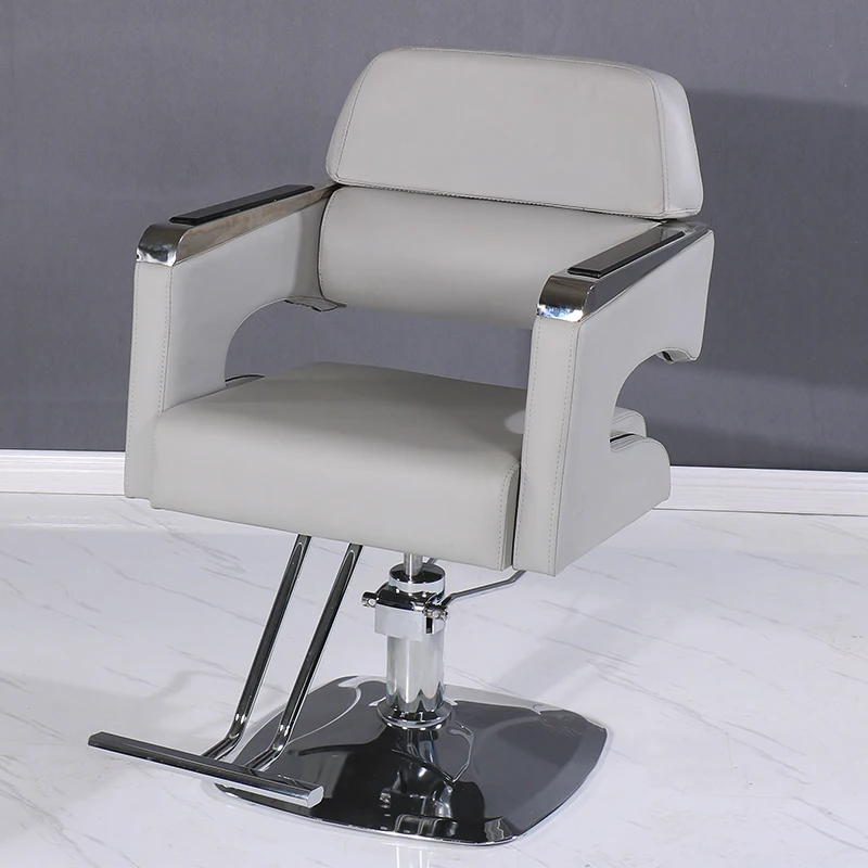 Chaise de barbier noire personnalisée pour femme, chaise rotative de luxe, chaise de barbier conçue pour tatouage, meubles commerciaux