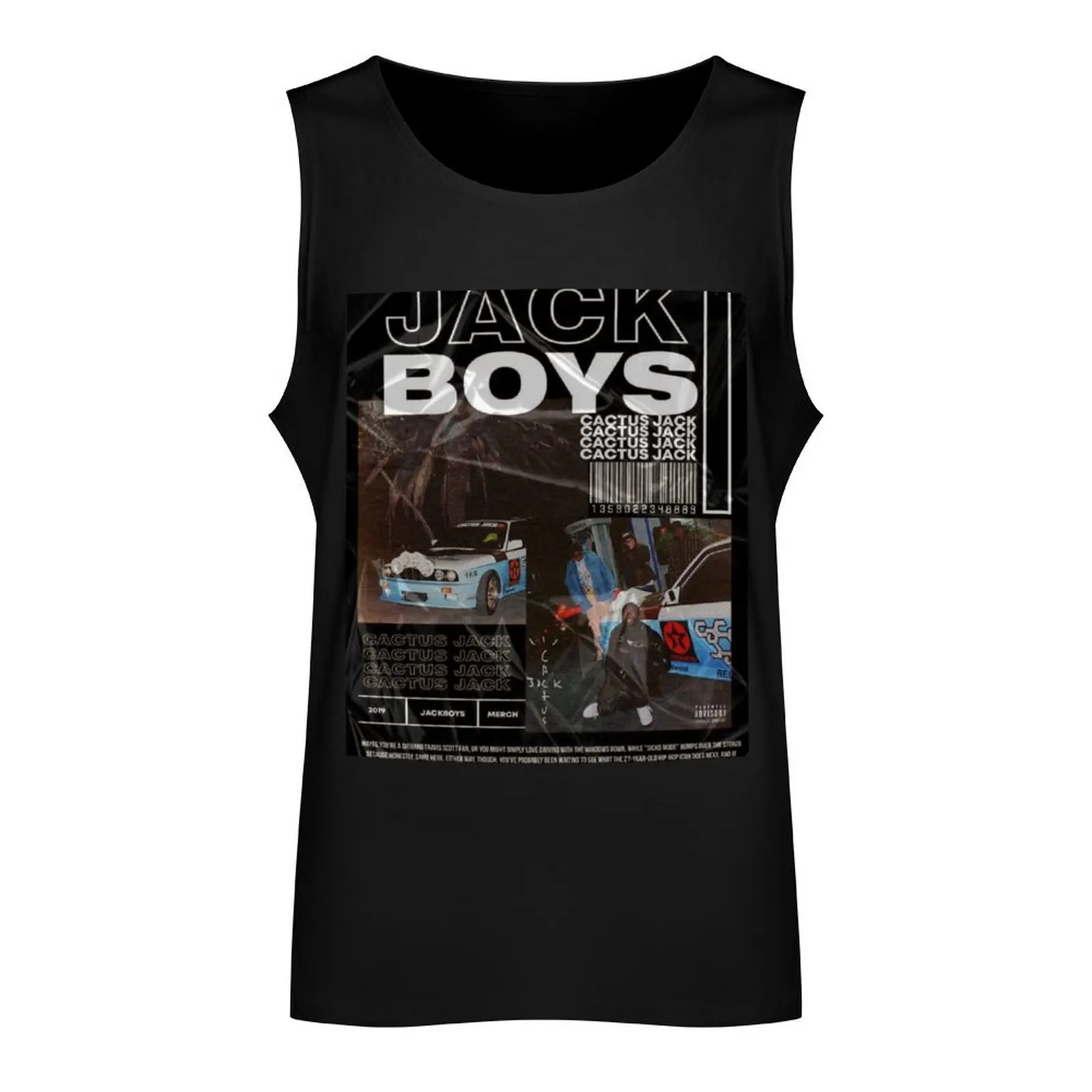 JACKBOYS Tank Top gym clothes man T-shirt Men's gym man sexy?costume Man sleeveless shirt