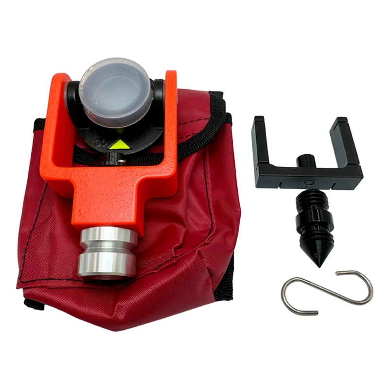 Middle Mounted Bubble Vial Design 102 Mini Prism System 0/-30Mm Matel For Total Station Surveying GPS