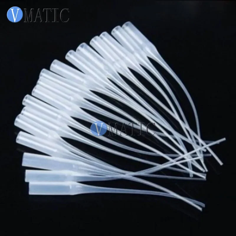 Free Shipping 100Pcs Superfine Hose Glue Dropper Dispensing Plastic Needle Tube