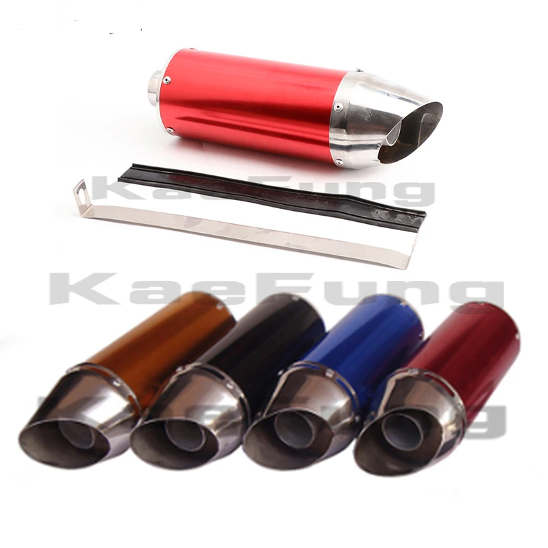 Pit Dirt Bike 28mm Aluminum Exhaust Muffler For 50cc 90cc 110cc 125cc CRF50 XR50 KLX110 SSR Thumpstar TTR Lifan Motorcycle