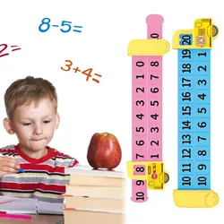 Math Mathematics Decomposition Rulers Plastic Addition Rulers Portable Subtraction Rulers Within 20 Random Color