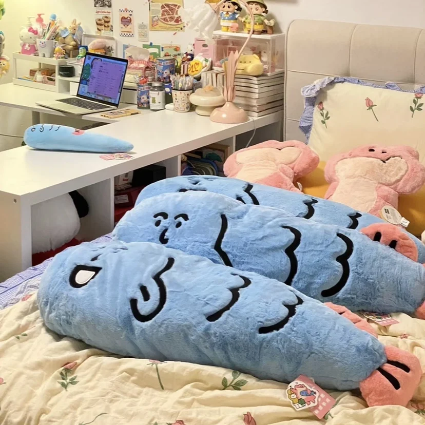 Fish Handsome Salted Fish Doll Long Pillow Leg Clamp Sleep Bedhead Sofa Cushion Plush Toy Birthday Trendy Toy Plush Doll Gift