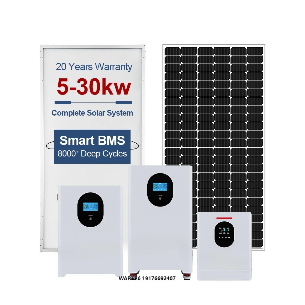 Complete home solar system kit 10kw 15kw 20kw 30kw hybrid solar battery energy system 10kw 20kw 30kw 40kw lithium battery