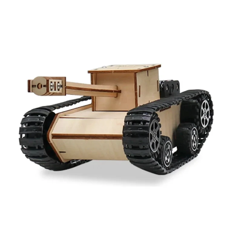 

Educational Toy Tank Model Technology Experimental Science Wooden Steam DIY Assemble Puzzle Teaching Aids G20