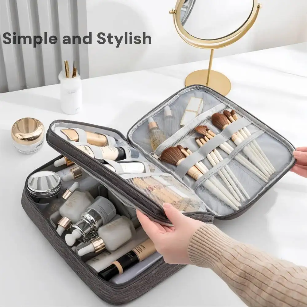 

Large Capacity Makeup Travel Women's Cosmetic Bag Outdoor Toiletries Organizer Waterproof Female Storage Make Up Cases