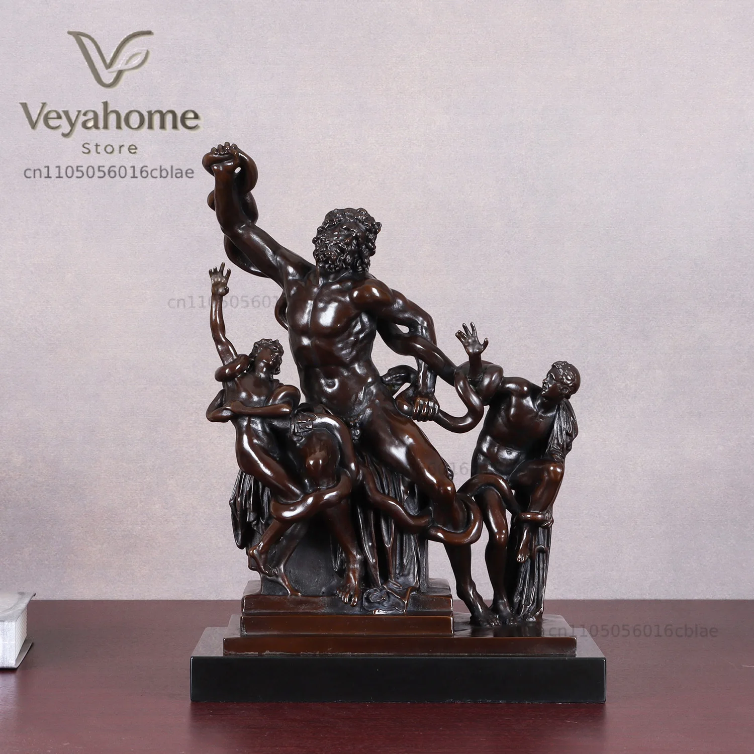 Bronze Laocoon and His Sons Statue Famous Replica Sculpture Ancient Greek Classical Art Villa Home Decor