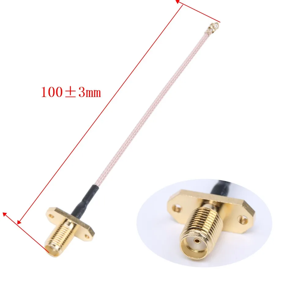 2pcs/1pair iFlight IPEX1 Straight to SMA Female Adapter Cable 65mm/100mm for BLITZ RACE 25mW/ F5/F6/Chimera7 XL10 CX10 FPV parts