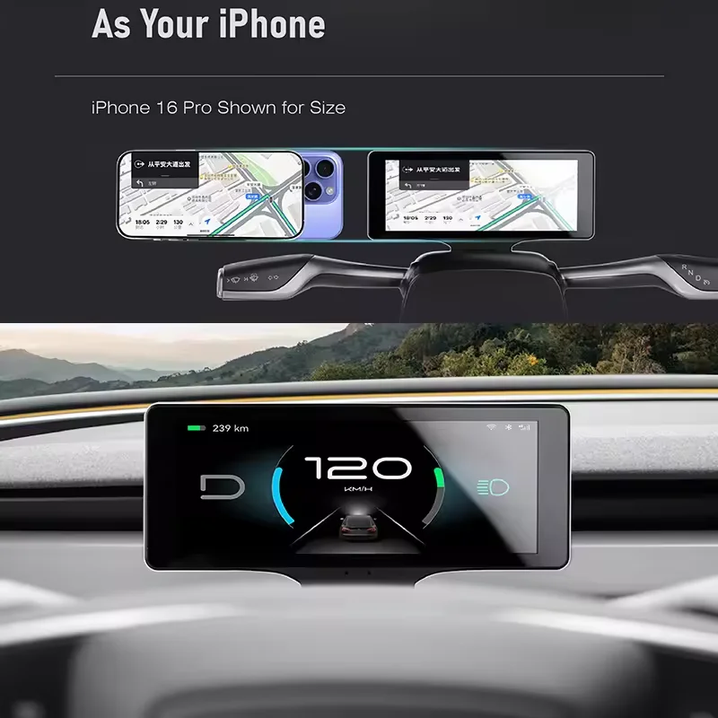 7-inch Dashboar For Tesla Model 3 Gear Shift Turn Stalks Gear Shifter Lever Signal Wiper Handle Shift Lever Car Head Up Display