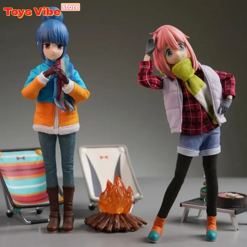 

Коллекционная фигурка Шима Рин из аниме «Лагерь на свежем воздухе» в тканевом костюме, подвижная кукла, подарок на день рождения