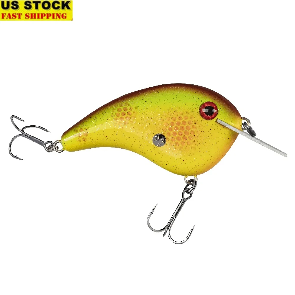 

Chick Magnet Flat-Sided Crankbait Hard Bait Fishing Lure 3-5ft Depth Reaction Strikes Bass Fishing Tackle