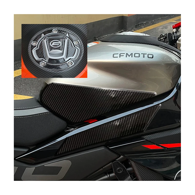 

For CFMOTO 450SR 3D Frosted Motorcycle Accessories Sticker Decal Kit Fuel Tank Pad Protector Anti slip