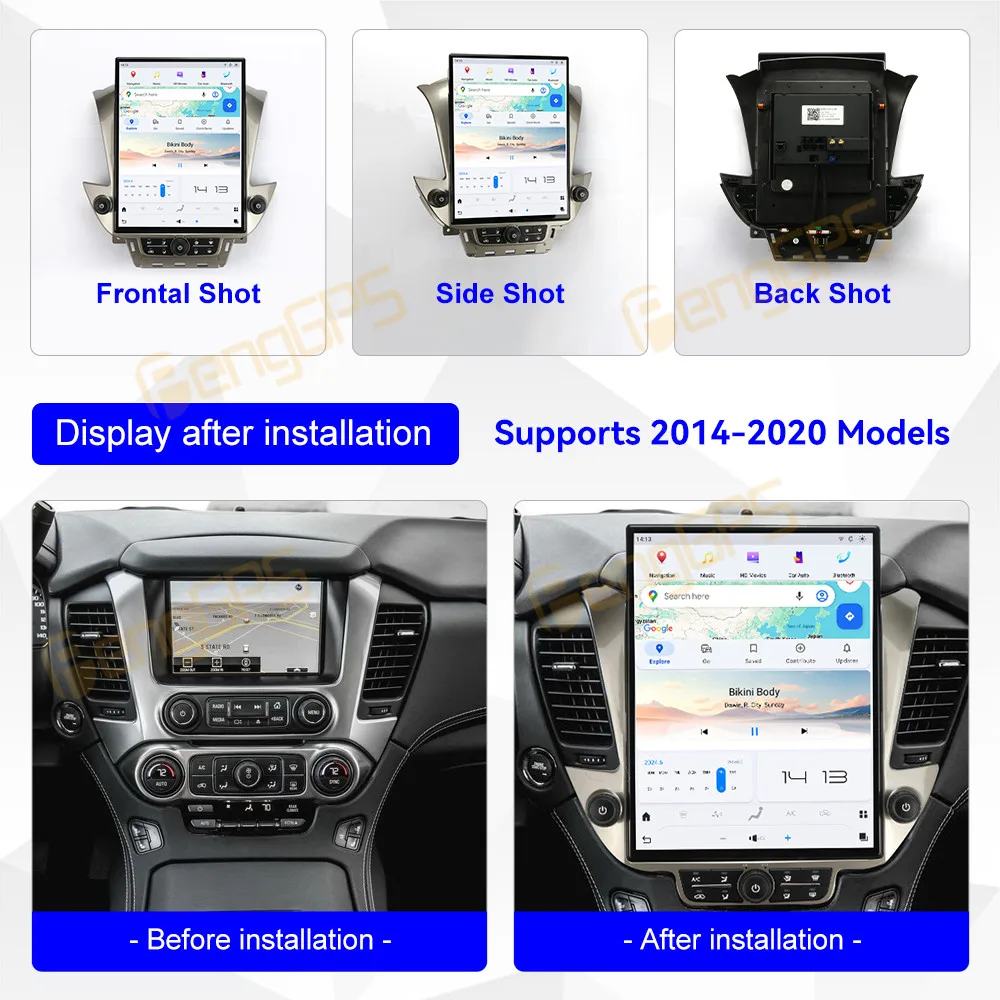 

15.6 Inch Car Radio For Chevrolet Tahoe/GMC Yukon 2015-2020 Android Carplay Navigation Autoradio DSP GPS Car Multimedia Player