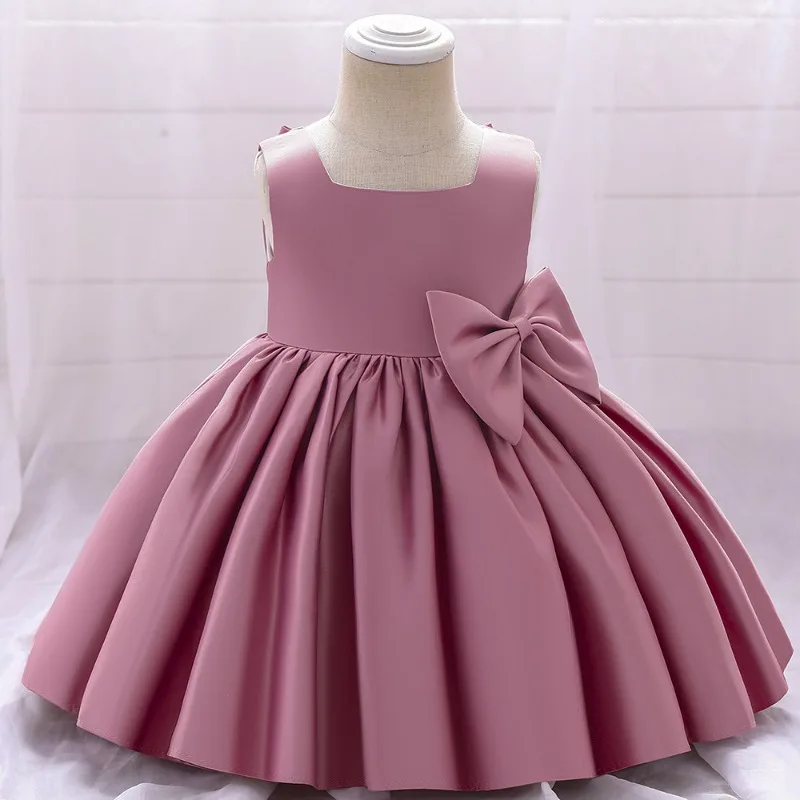 Baby Girl Princess Dress One Year Old Birthday Party Bow Dress Spring Banquet Performance Outfit