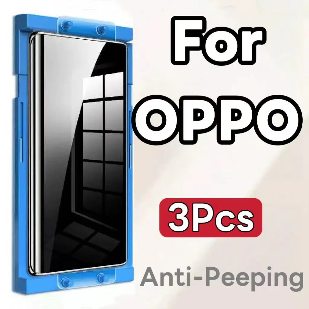 

3Pcs The screen protector for OPPO series anti-peeping is not tempered glass