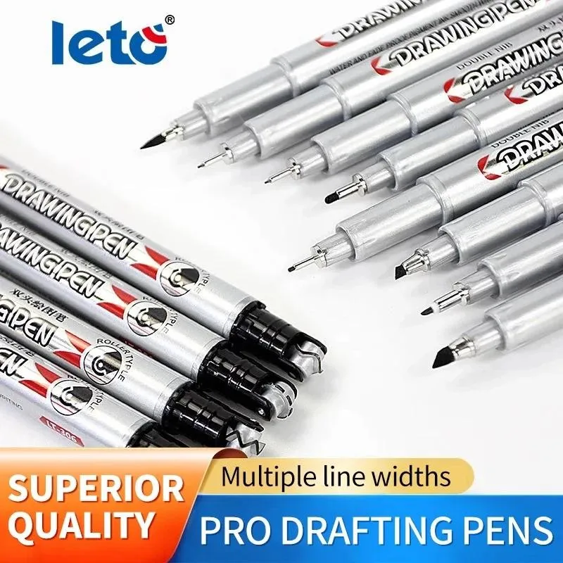 

Двойной наконечник, черные чернила, маркер для перманентной краски, ручка для рисования, 4/12 шт., набор маркеров с несколькими наконечниками, товары для рукоделия для граффити, канцелярские принадлежности