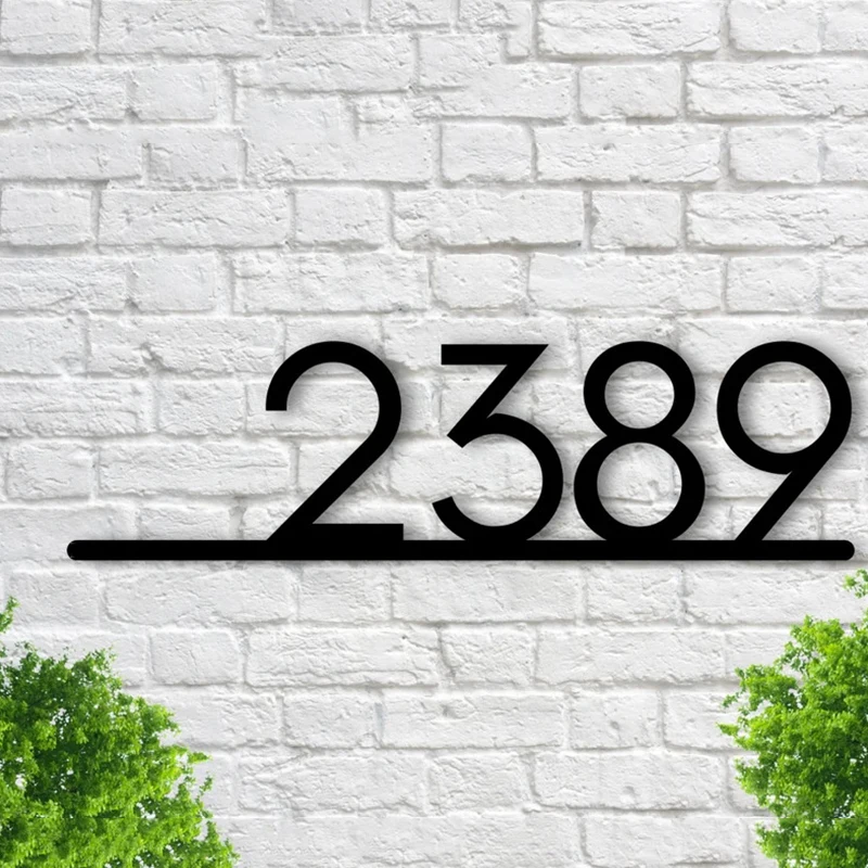 

Custom House Home Door Number Door Sign For Outdoor Street Mailbox Apartment Office Room Address Plates Home Decor Dropshipping