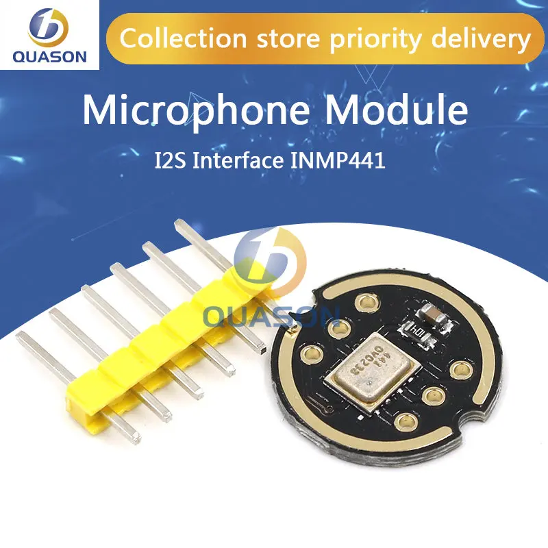 Omnidirectional Microphone Module I2S Interface INMP441 MEMS High Precision Low Power Ultra small volume for ESP32