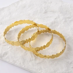 LUIZADA New Vintage Indian Women'S Bracelet African Wedding Luxury Gold Plated Bride Exquisite Lucky Bangle Jewelry