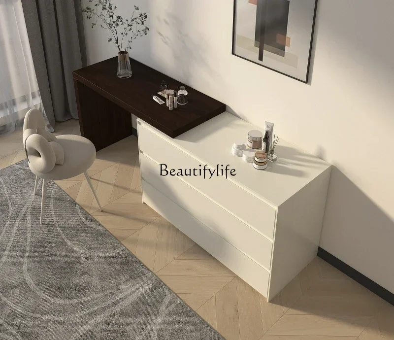 Nouveau Commode de peinture bureau double usage bout de lit table de maquillage simple