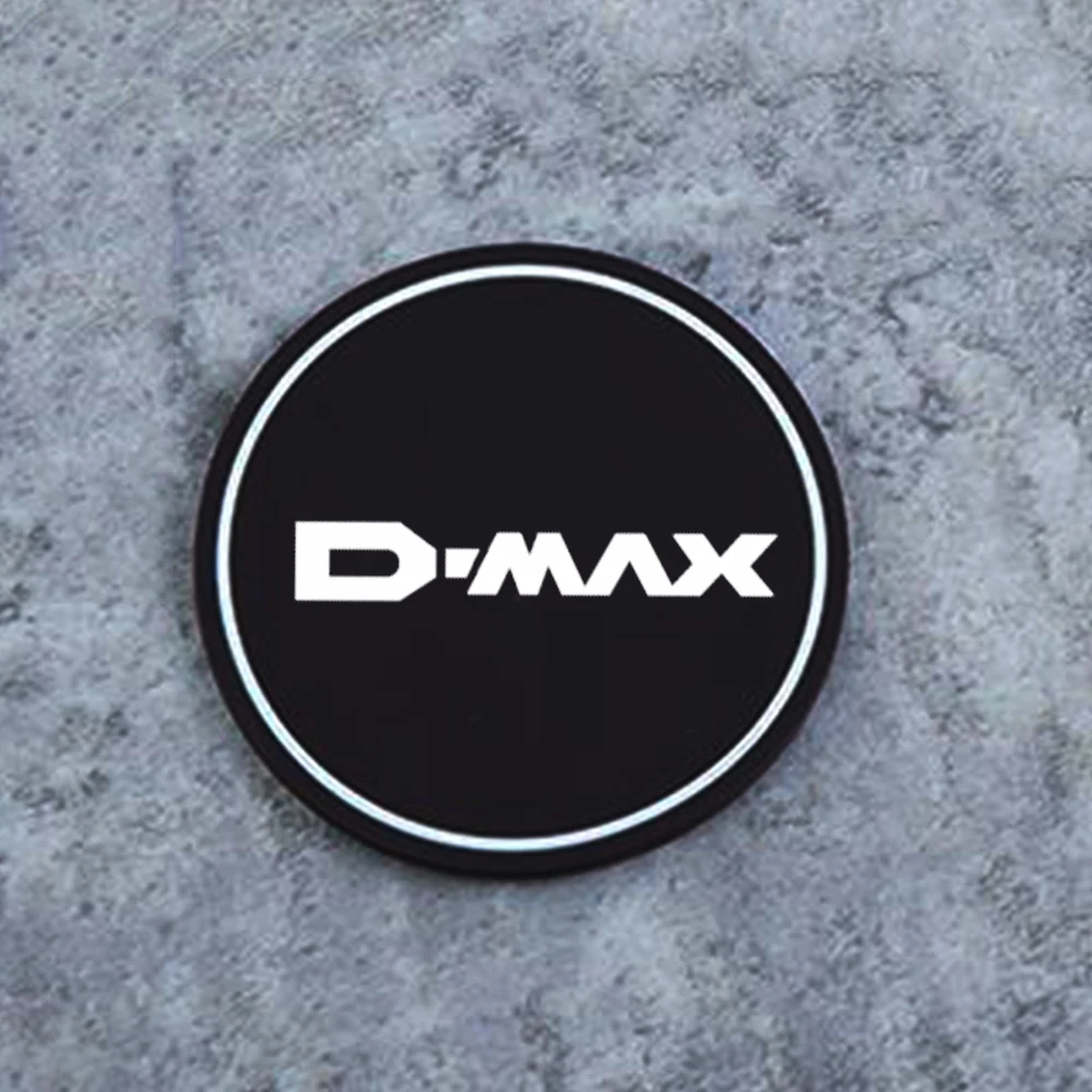 2Pcs Car Coaster Water Cup Bottle Holder Anti-slip Pad Mat Silica Gel Bottle Holder Pad For Isuzu D-MAX D MAX