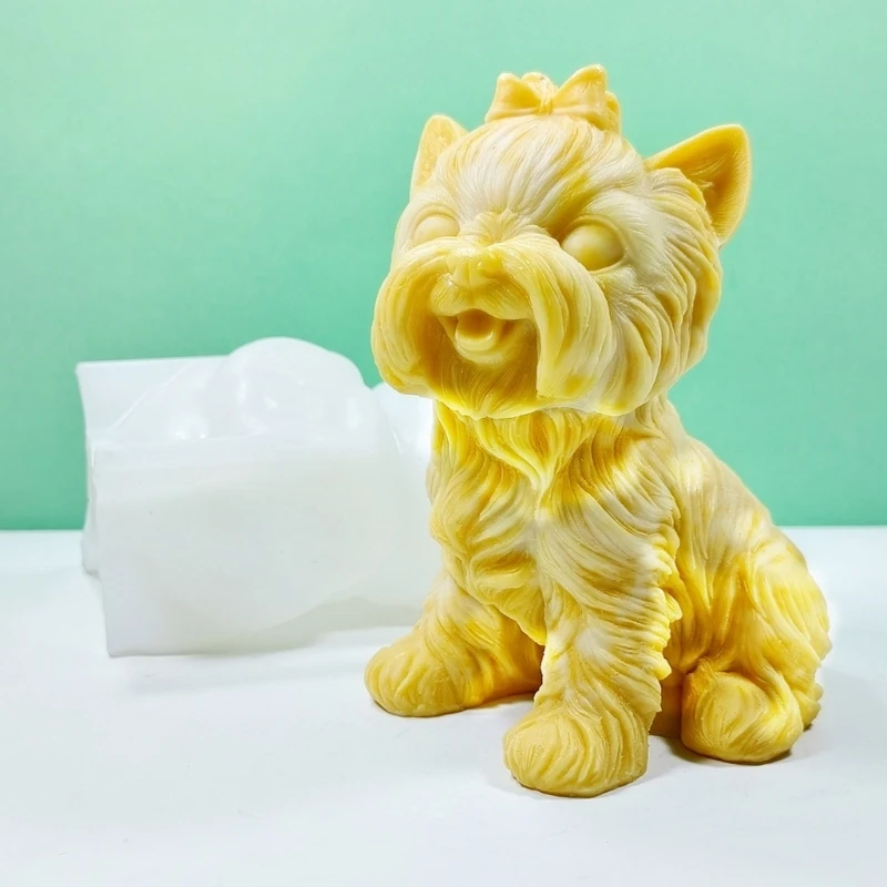 Epoxy Handmade Mold Dog Decoration Mold for DIY Decoration Making Soap 3D Stereo Sitting Little Dog Dropshipping