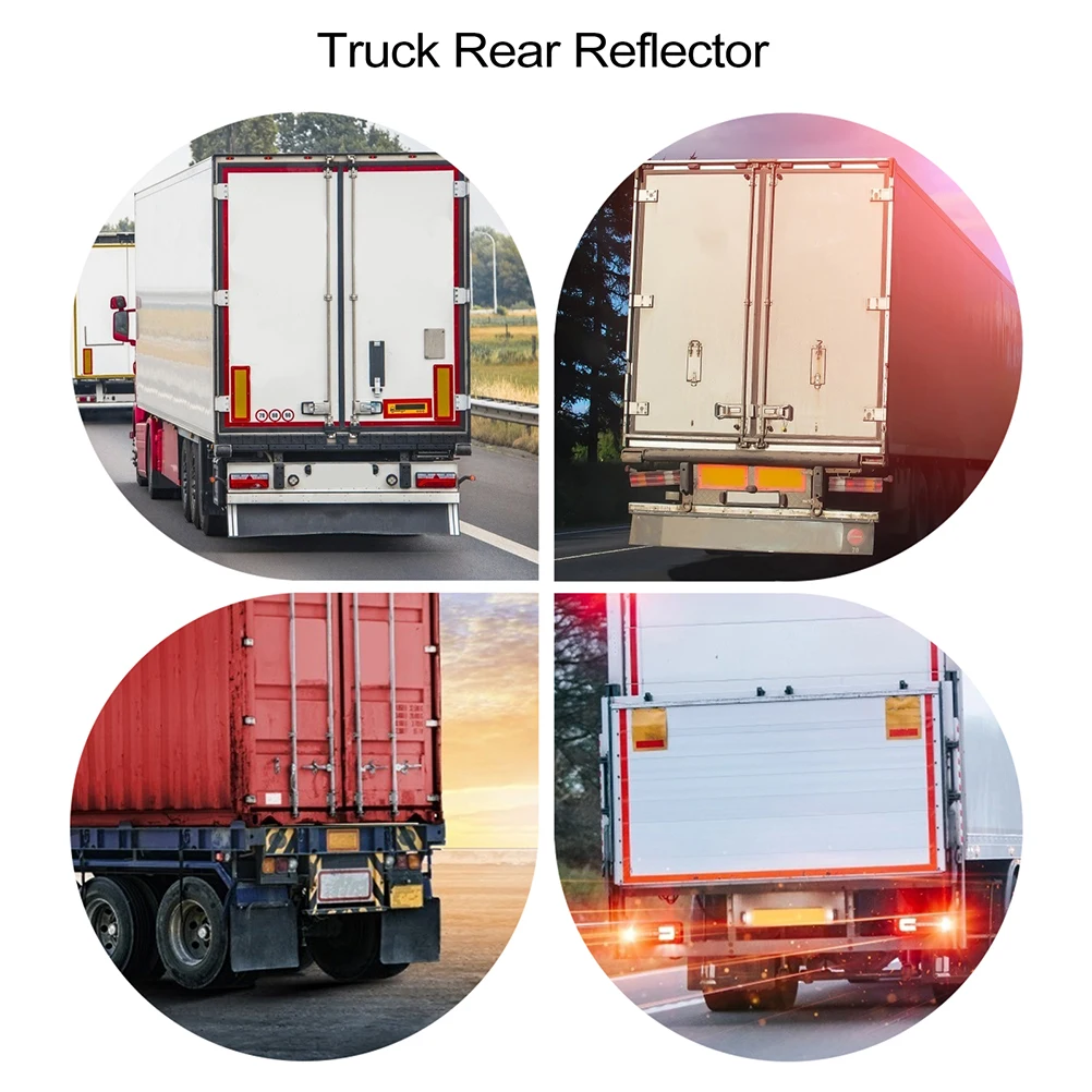 

6 шт. светоотражающие наклейки синие ленты автомобильный отражатель грузовик грузовики знак предупреждение о безопасности сзади